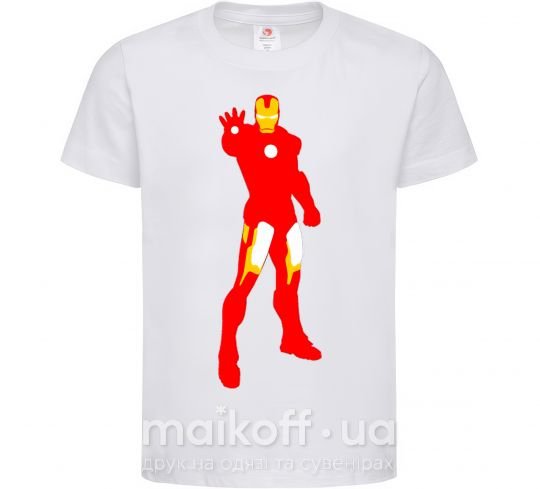 Дитяча футболка Iron man costume Білий фото