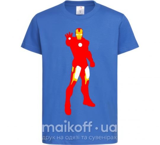 Дитяча футболка Iron man costume Яскраво-синій фото