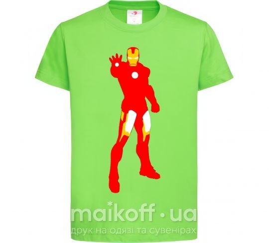 Дитяча футболка Iron man costume Лаймовий фото