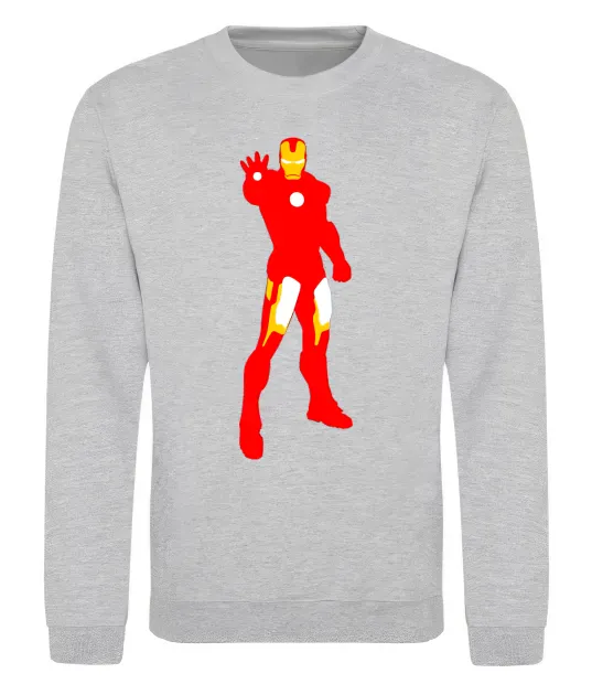 Свитшот Iron man costume Серый меланж фото