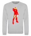 Свитшот Iron man costume Серый меланж фото