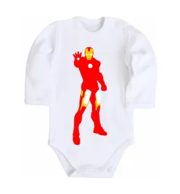 Дитячий бодік Iron man costume Білий фото