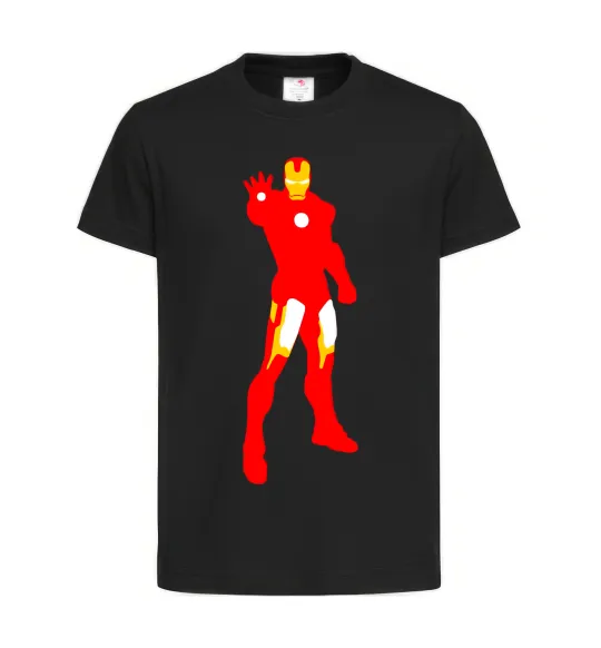 Дитяча футболка Iron man costume Чорний фото