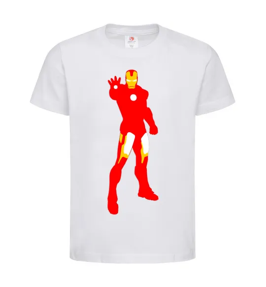 Дитяча футболка Iron man costume Білий фото