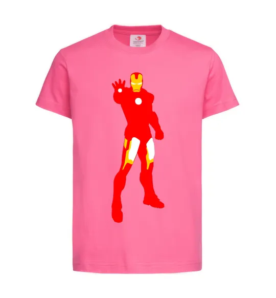 Дитяча футболка Iron man costume Яскраво-рожевий фото