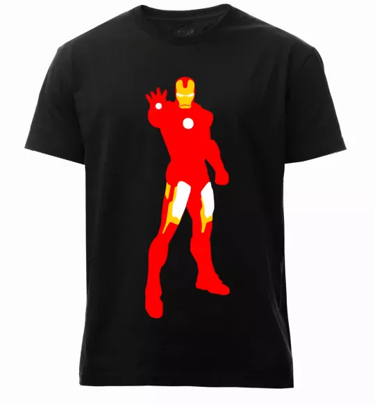 Чоловіча преміум футболка Iron man costume Чорний фото