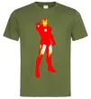 Мужская футболка Iron man costume Оливковый фото