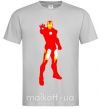 Мужская футболка Iron man costume Серый фото