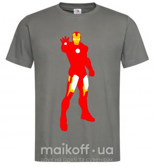 Мужская футболка Iron man costume Графит фото