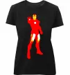 Женская премиум футболка Iron man costume Черный фото
