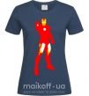Женская футболка Iron man costume Темно-синий фото