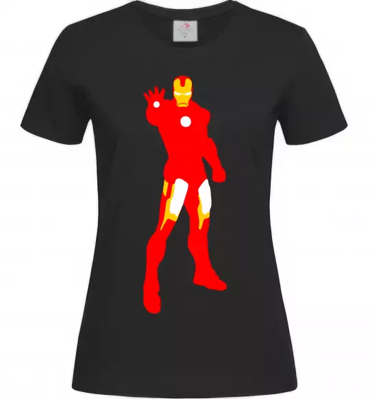 Женская футболка Iron man costume Черный фото