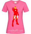 Жіноча футболка Iron man costume Яскраво-рожевий фото
