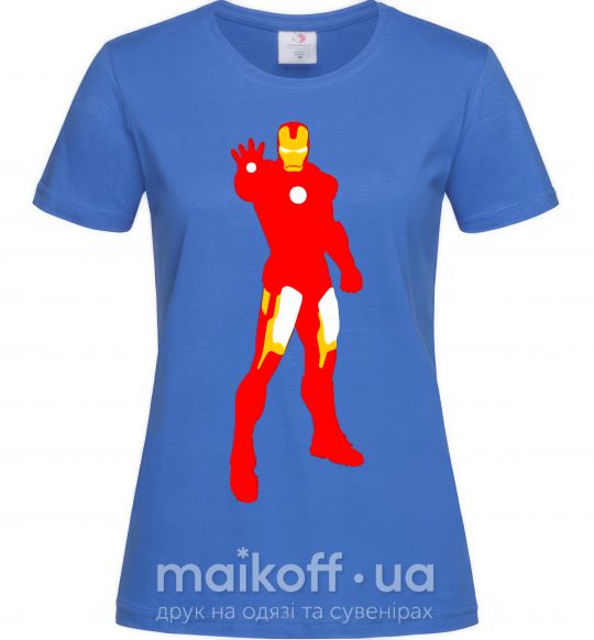 Жіноча футболка Iron man costume Яскраво-синій фото