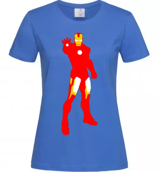 Женская футболка Iron man costume Ярко-синий фото