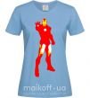 Жіноча футболка Iron man costume Блакитний фото