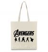 Еко-сумка Avengers 5 Бежевий фото