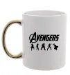 Чашка с цветной ручкой Avengers 5 Золото фото