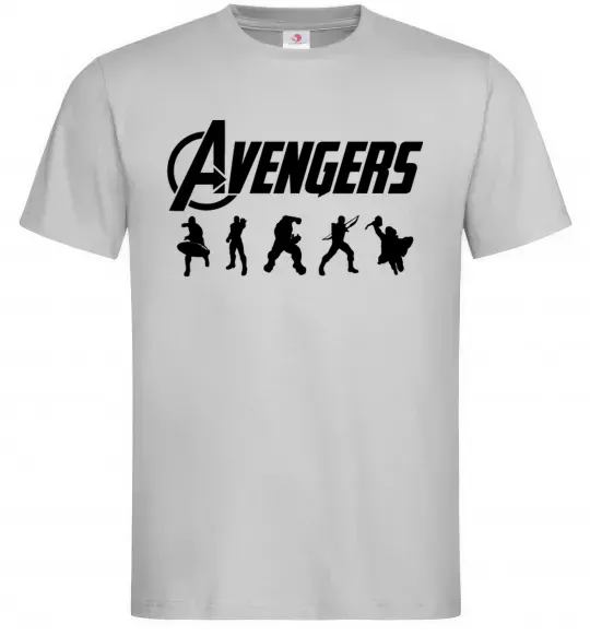 Чоловіча футболка Avengers 5 Сірий фото