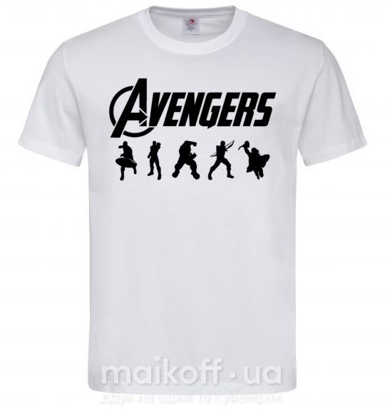 Мужская футболка Avengers 5 Белый фото