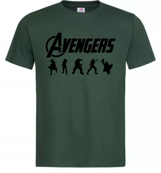Чоловіча футболка Avengers 5 Темно-зелений фото