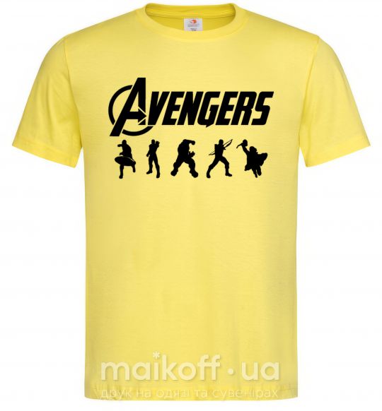 Чоловіча футболка Avengers 5 Лимонний фото