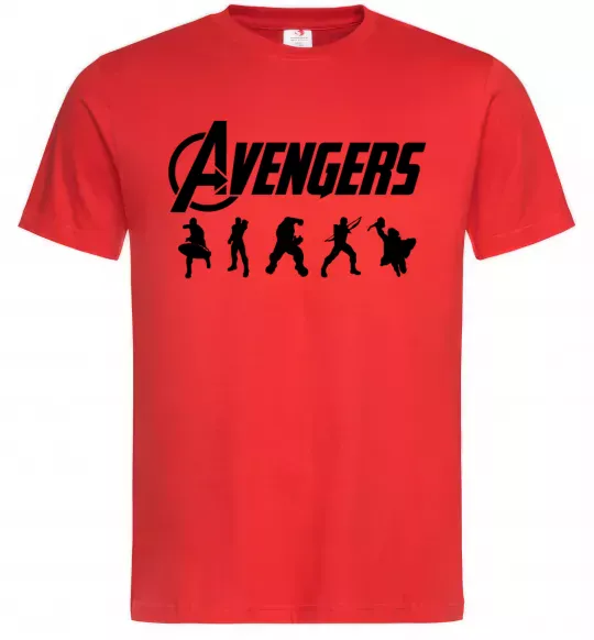 Чоловіча футболка Avengers 5 Червоний фото