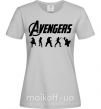 Жіноча футболка Avengers 5 Сірий фото