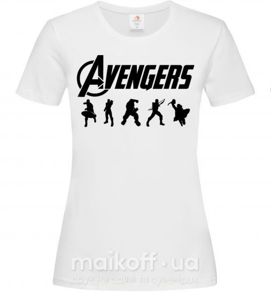 Жіноча футболка Avengers 5 Білий фото