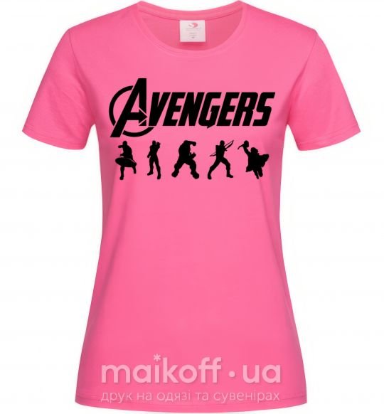 Жіноча футболка Avengers 5 Яскраво-рожевий фото