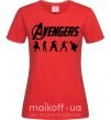 Жіноча футболка Avengers 5 Червоний фото