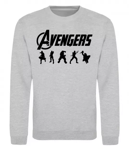 Світшот Avengers 5 Сірий меланж фото
