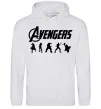 Мужская толстовка (худи) Avengers 5 Серый меланж фото
