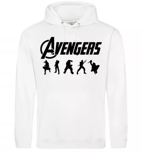 Жіноча толстовка (худі) Avengers 5 Білий фото