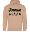 Жіноча толстовка (худі) Avengers 5 Пісочний фото