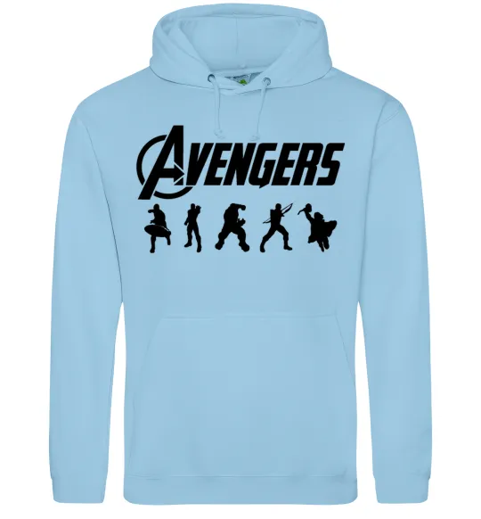 Жіноча толстовка (худі) Avengers 5 Блакитний фото