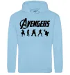 Жіноча толстовка (худі) Avengers 5 Блакитний фото
