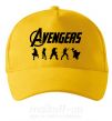 Кепка Avengers 5 Сонячно жовтий фото
