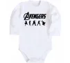Детский боди Avengers 5 Белый фото