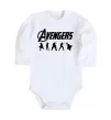 Детский боди Avengers 5 Белый фото