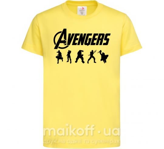 Дитяча футболка Avengers 5 Лимонний фото