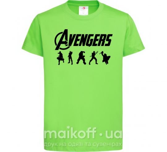 Дитяча футболка Avengers 5 Лаймовий фото