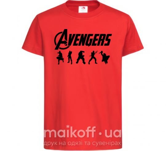 Детская футболка Avengers 5 Красный фото