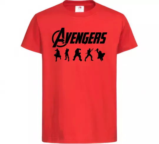 Дитяча футболка Avengers 5 Червоний фото
