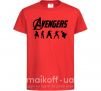 Дитяча футболка Avengers 5 Червоний фото