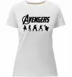 Женская премиум футболка Avengers 5 Белый Женская премиум футболка Avengers 5 Белый фото