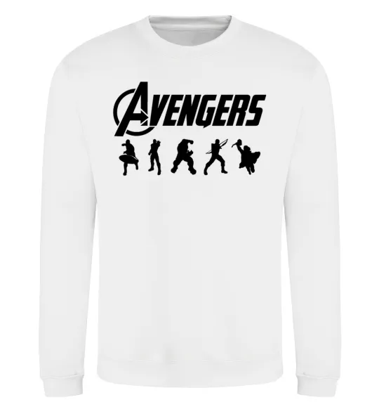 Свитшот Avengers 5 Белый фото