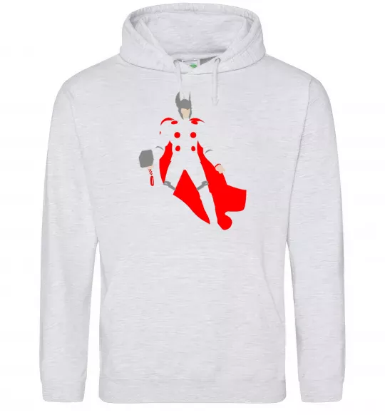 Мужская толстовка (худи) Тор 3 Серый меланж фото