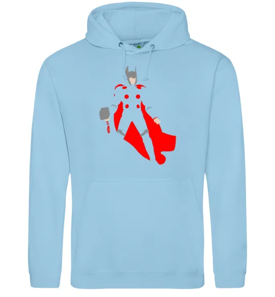 Мужская толстовка (худи) Тор 3 Голубой фото