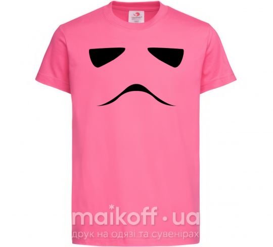 Детская футболка Штурмовик минимализм Ярко-розовый фото